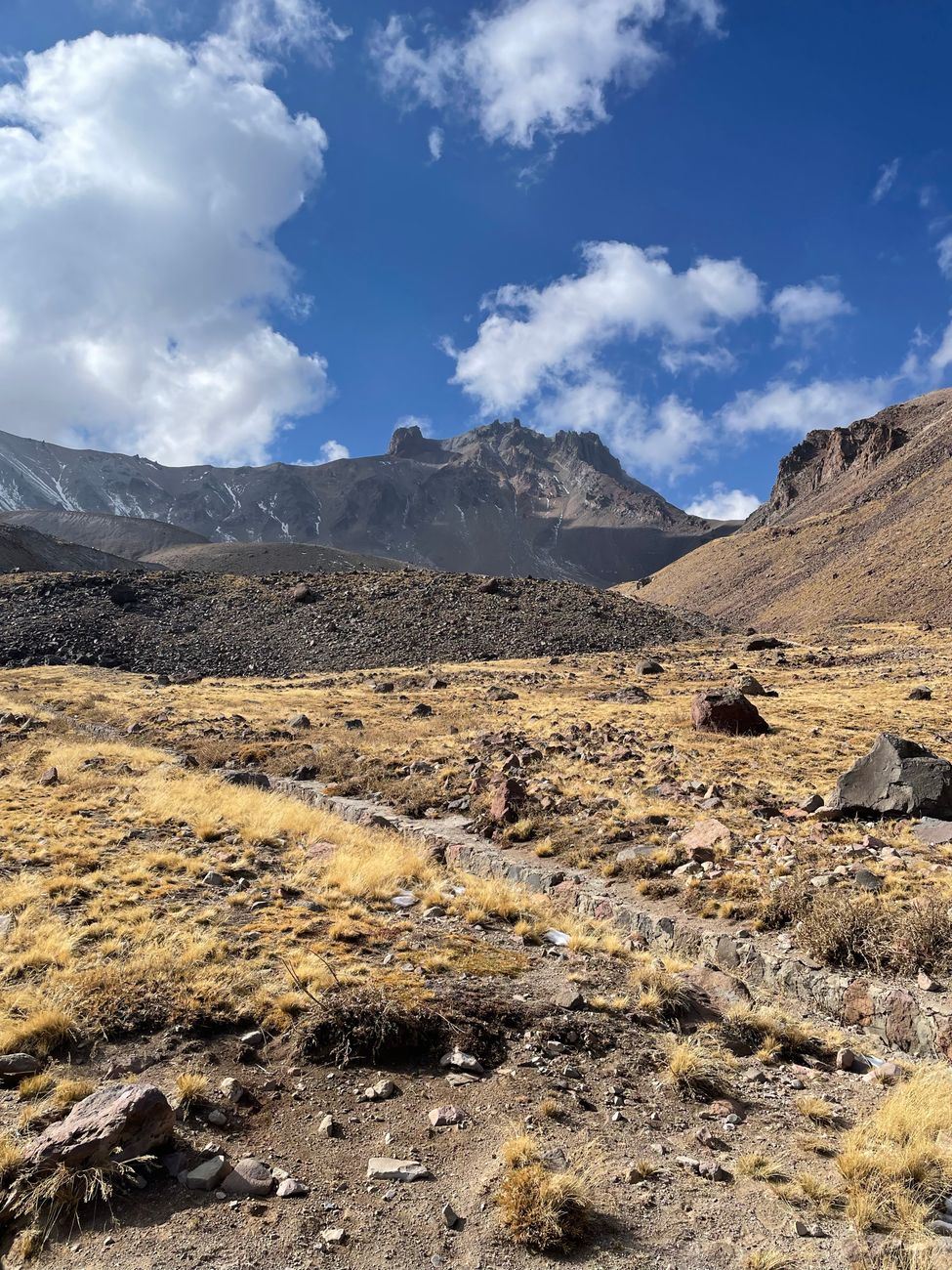 Wild Patagonian landscape with glaciers and turquoise water